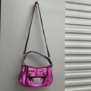 COACH POPPY GLITTER PINK CROSSBODY / SHOULDER BAG